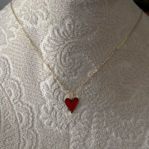 14K Gold Heart Pendant Necklace